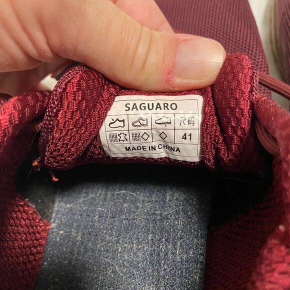 Saguaro Wish I Color Wine Red Size 41 Women's 10/ Mens 8 - Picture 3 of 5
